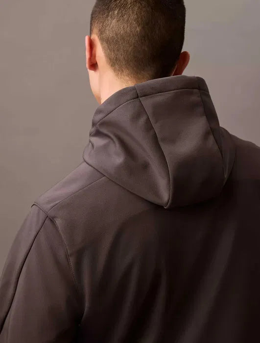 CALVIN KLEIN Men's jacket, graphite gray lined soft shell jacket