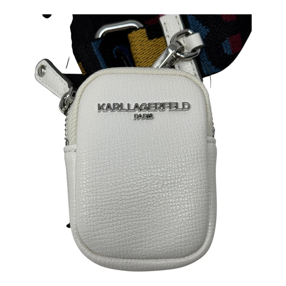 KARL LAGERFELD Paris Women’s White Leather Tote Bag