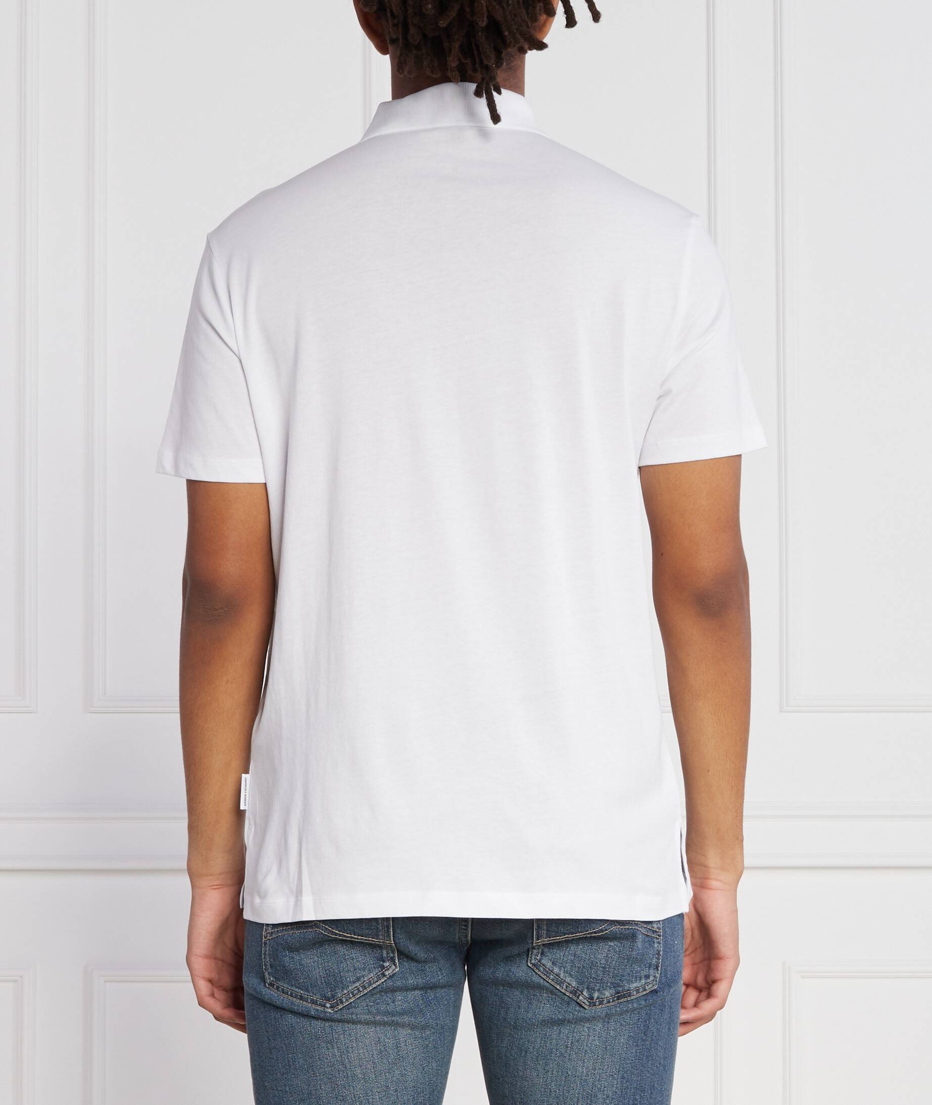 Armani Exchange Regular Fit Polo T-Shirt With Eagle Logo