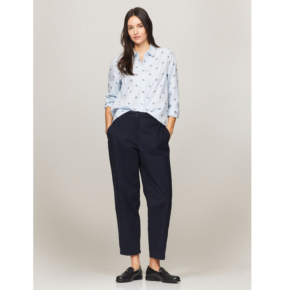 Tommy Hilfiger Fil Coupe Monogram Shirt - Blue