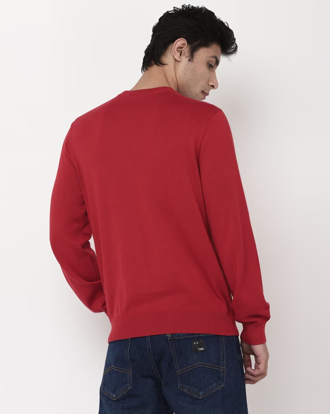 ARMANI EXCHANGE Crew-Neck Pullover with Branding