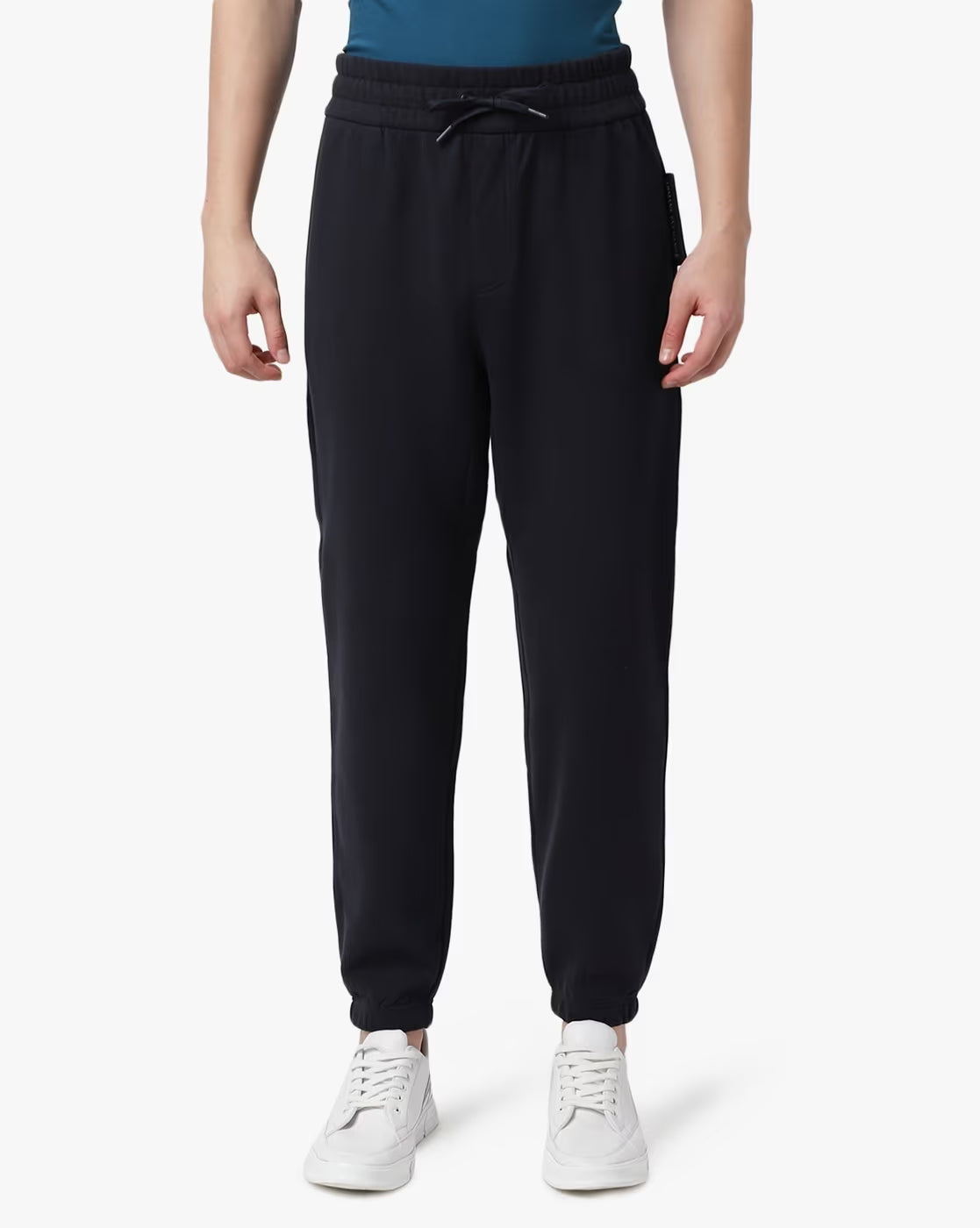 ARMANI EXCHANGE Cuffed Track Pants with Embroidered Logo