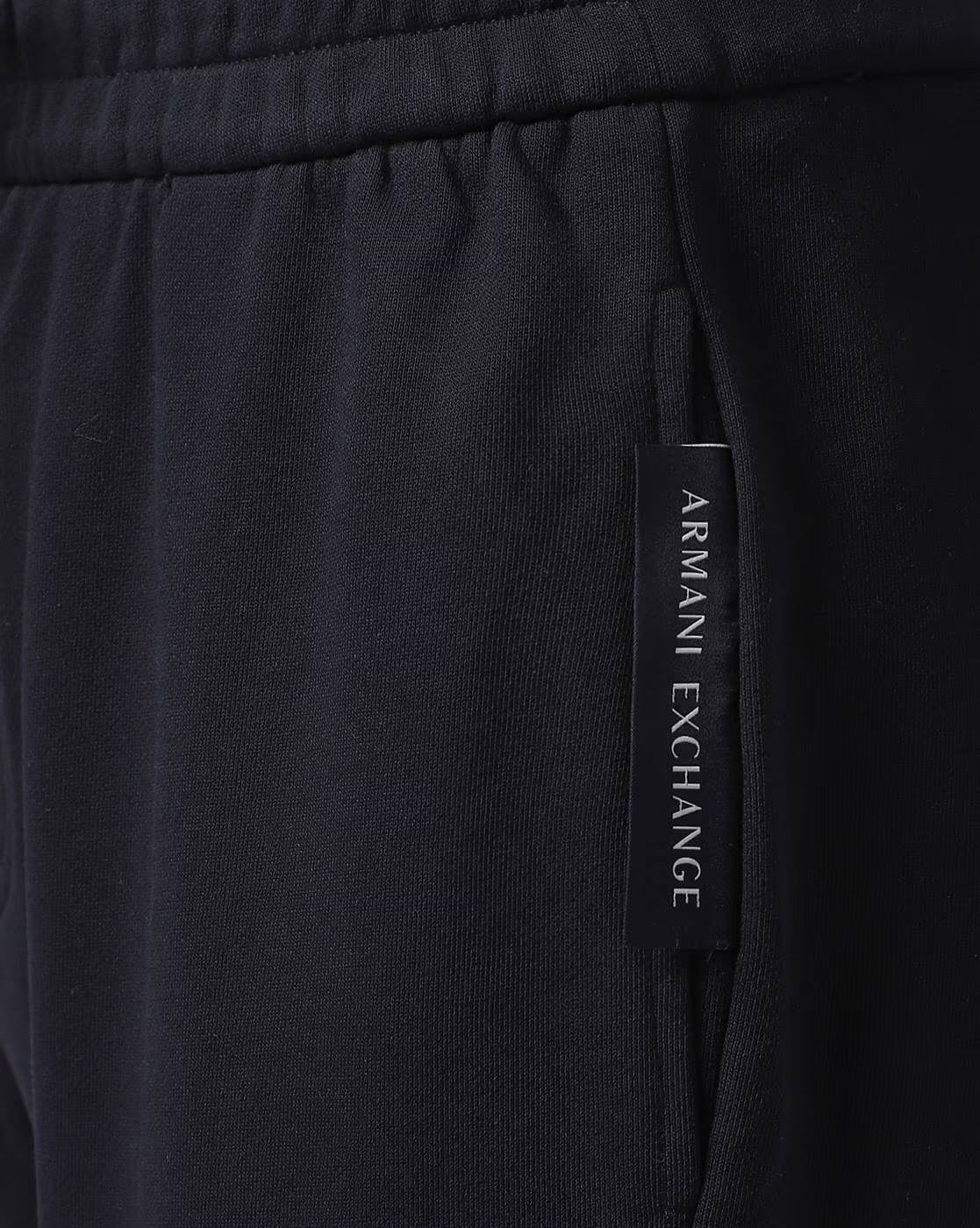 ARMANI EXCHANGE Cuffed Track Pants with Embroidered Logo