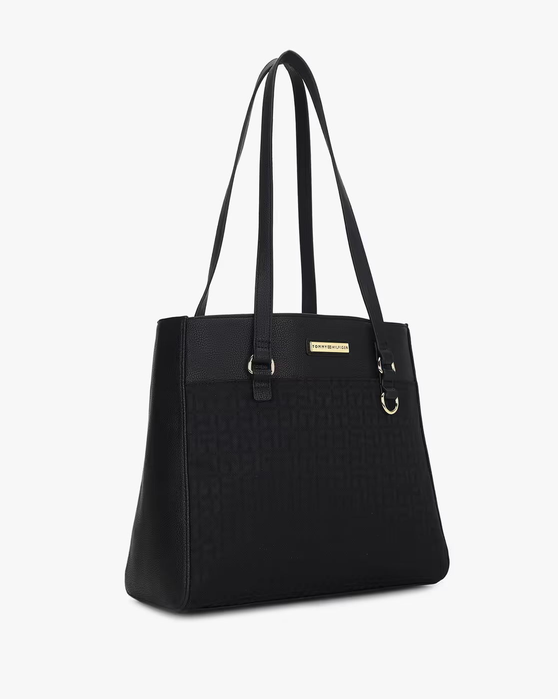 Tommy Hilfiger Logo Pattern Tote Bag with Detachable Pouch