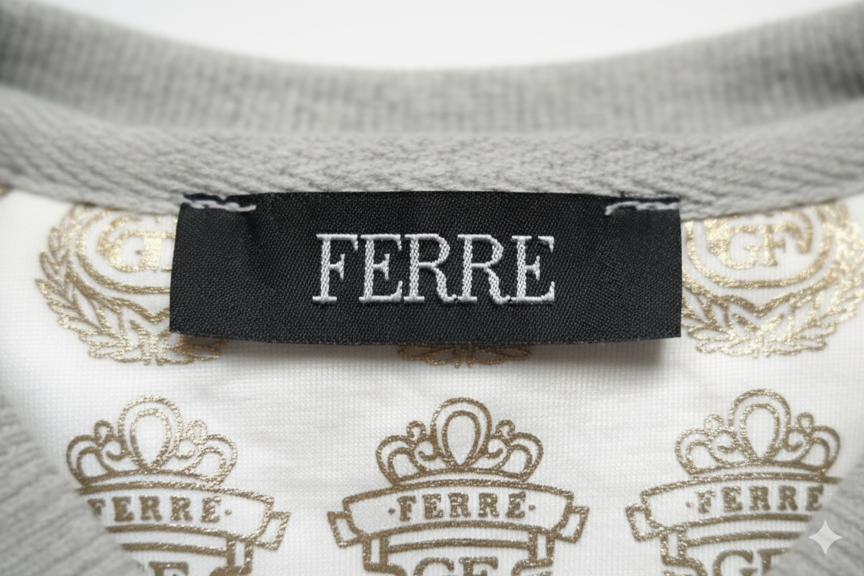 Gian Franco Ferre Grey Embroidered Logo Sweatshirt - HIPPO US Brands Gian franco ferre