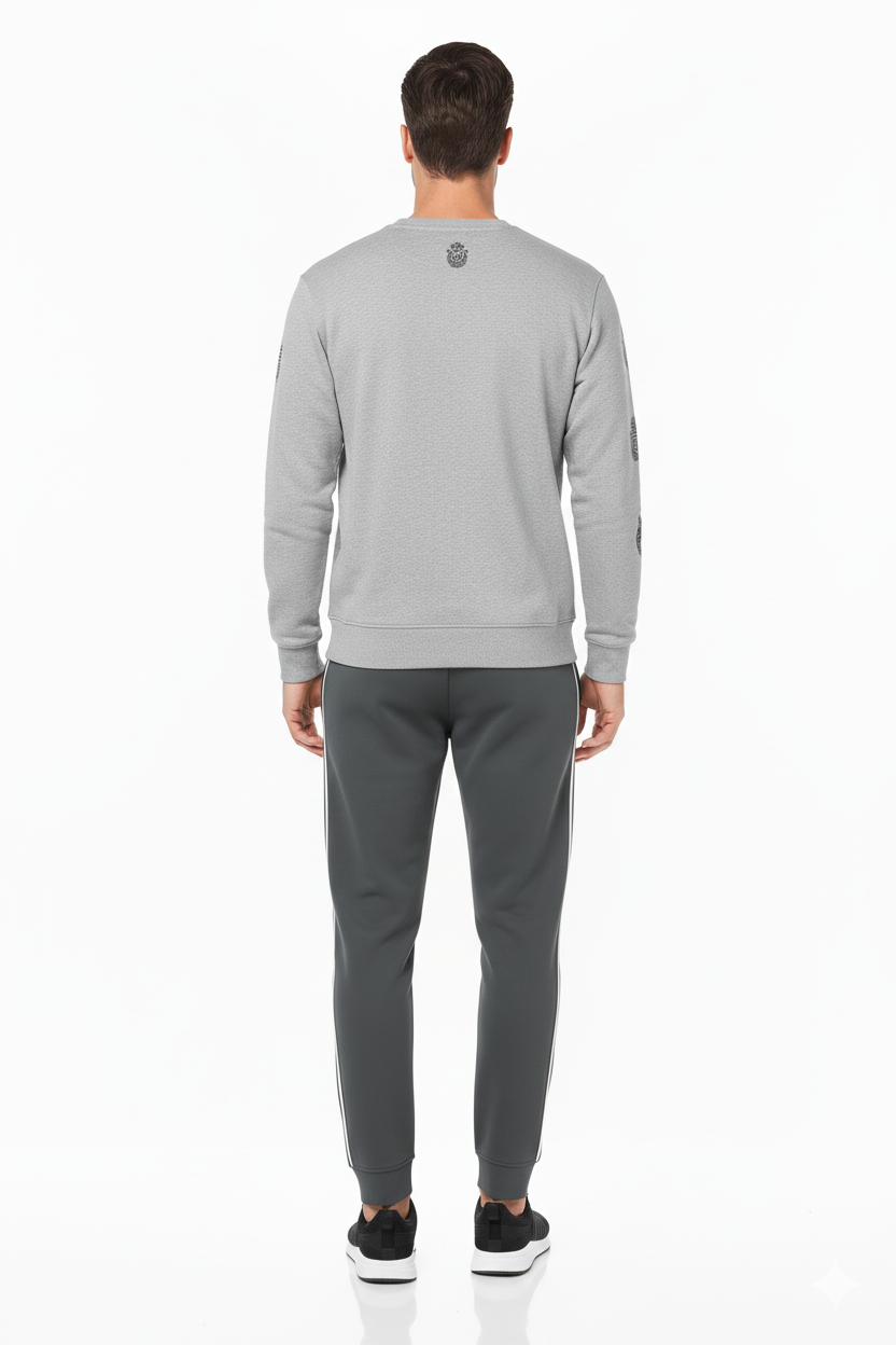 Gian Franco Ferre Grey Embroidered Logo Sweatshirt - HIPPO US Brands Gian franco ferre