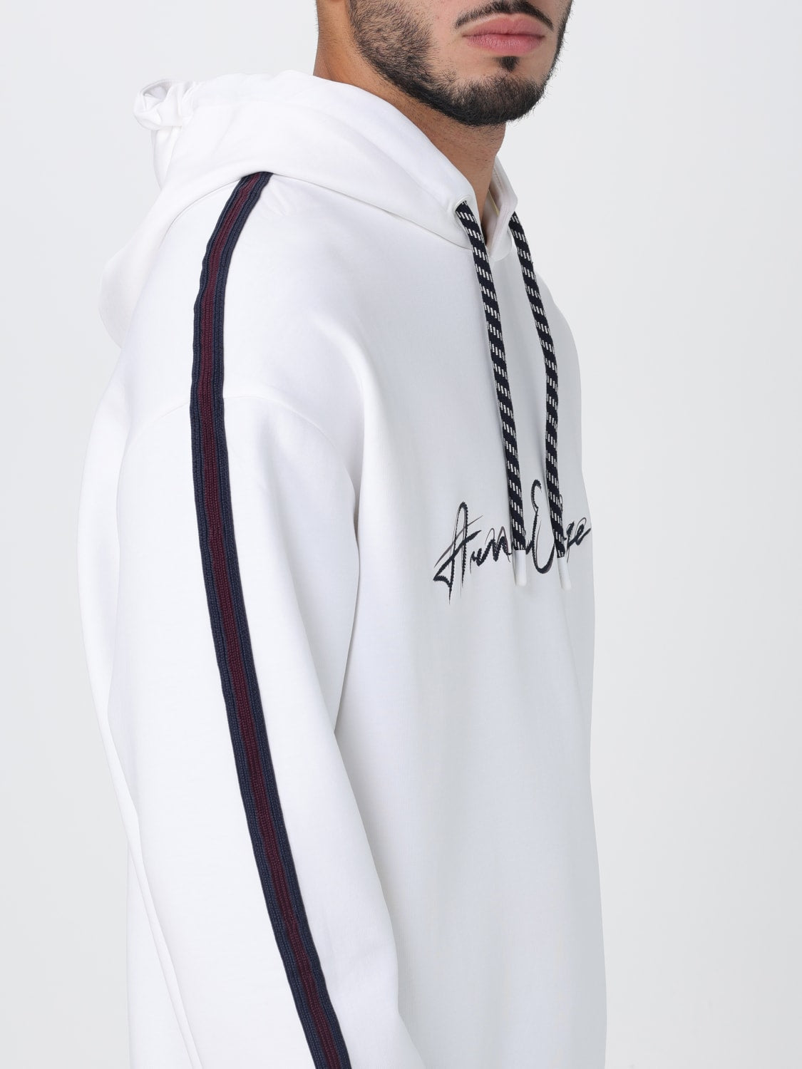 Armani Exchange Hooded Sweatshirt With Embroidered Logo - HIPPO US Brands ARMANI EXCHANGE