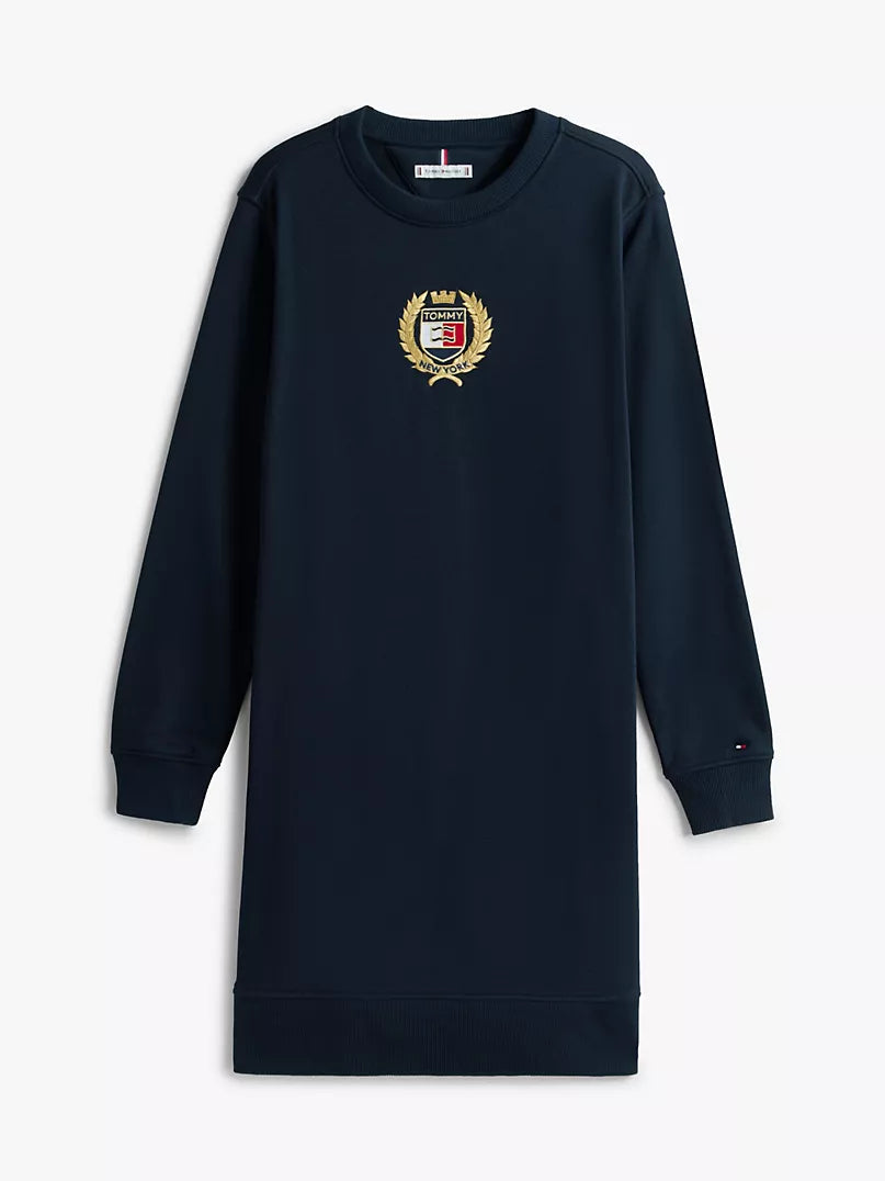 Tommy Hilfiger Laurel Leaf Logo Sweatshirt Dress - HIPPO US Brands Tommy Hilfiger