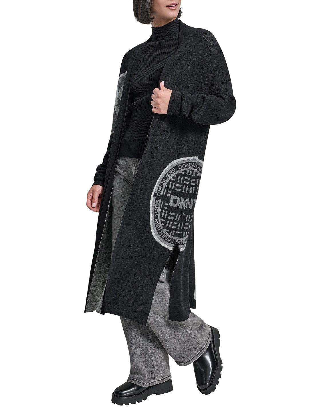 DKNY Oversized Patch Cardigan - HIPPO US Brands DKNY