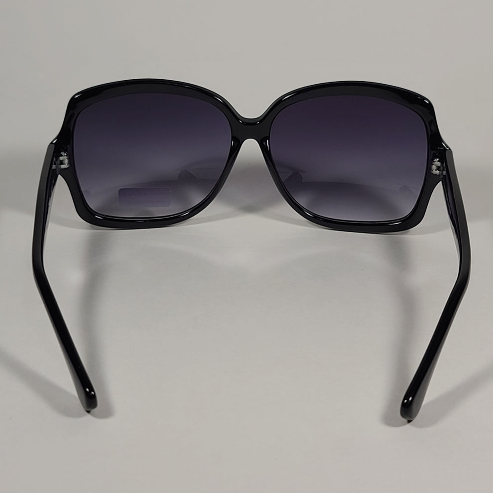 Tommy Hilfiger Lady Oversize Sunglasses Black Gloss Smoke - HIPPO US Brands Tommy Hilfiger