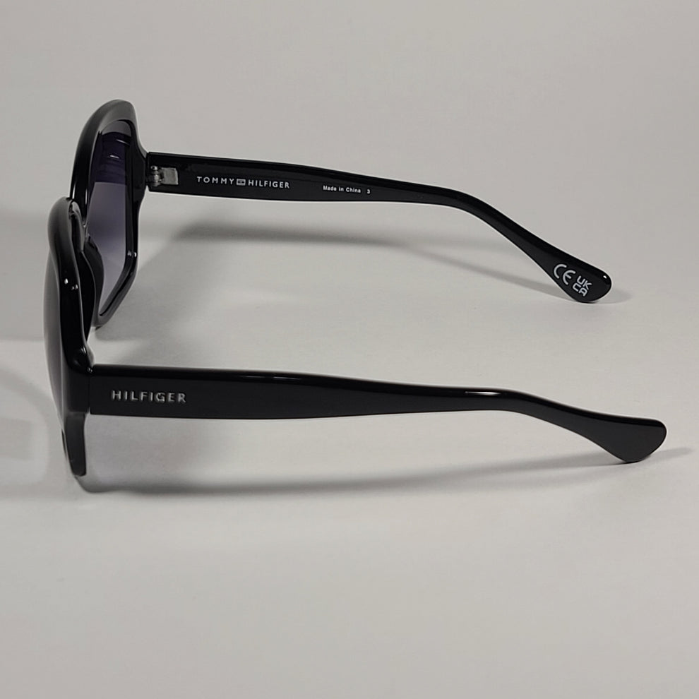 Tommy Hilfiger Lady Oversize Sunglasses Black Gloss Smoke - HIPPO US Brands Tommy Hilfiger