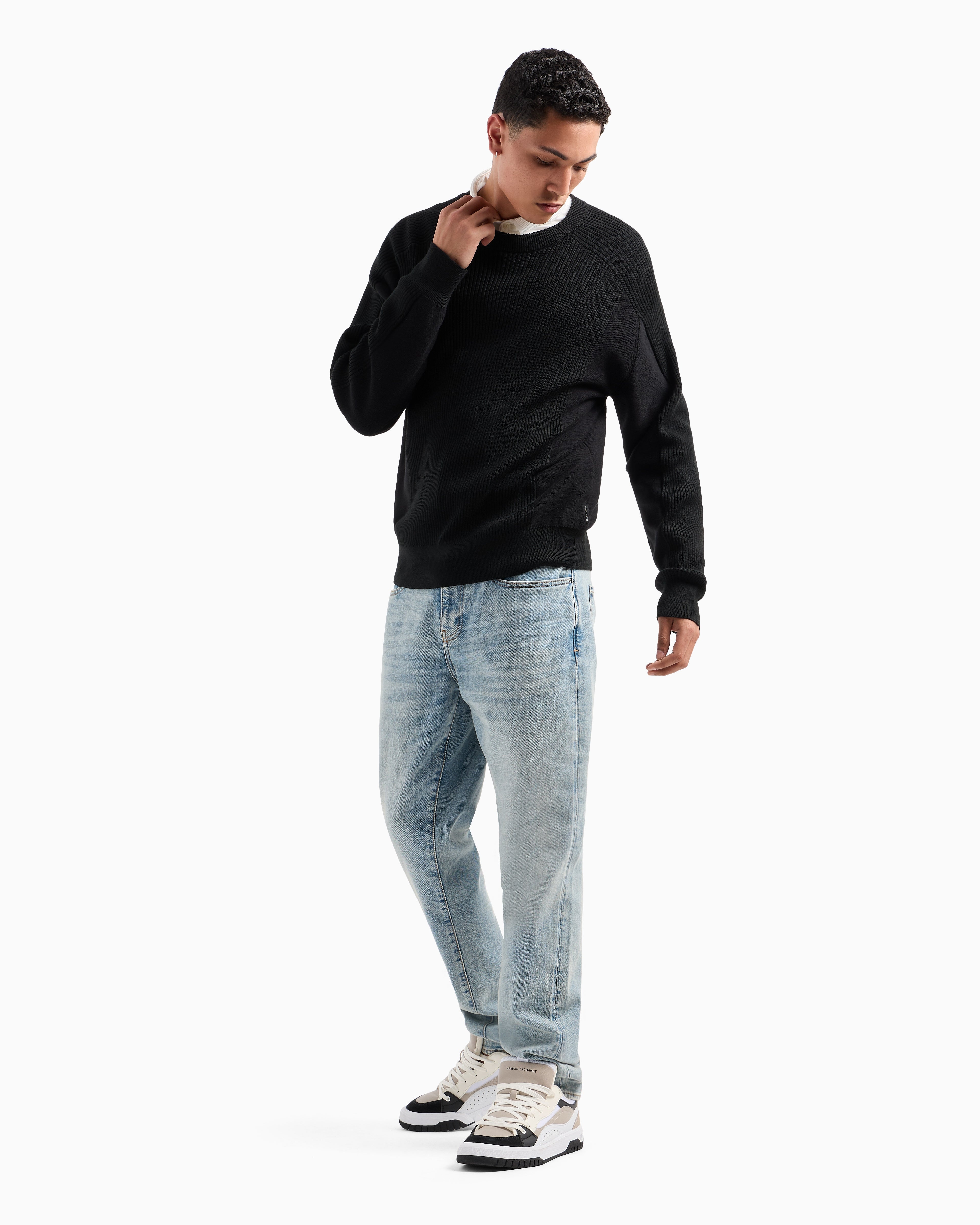 Armani Exchange Slim fit jeans in washed denim