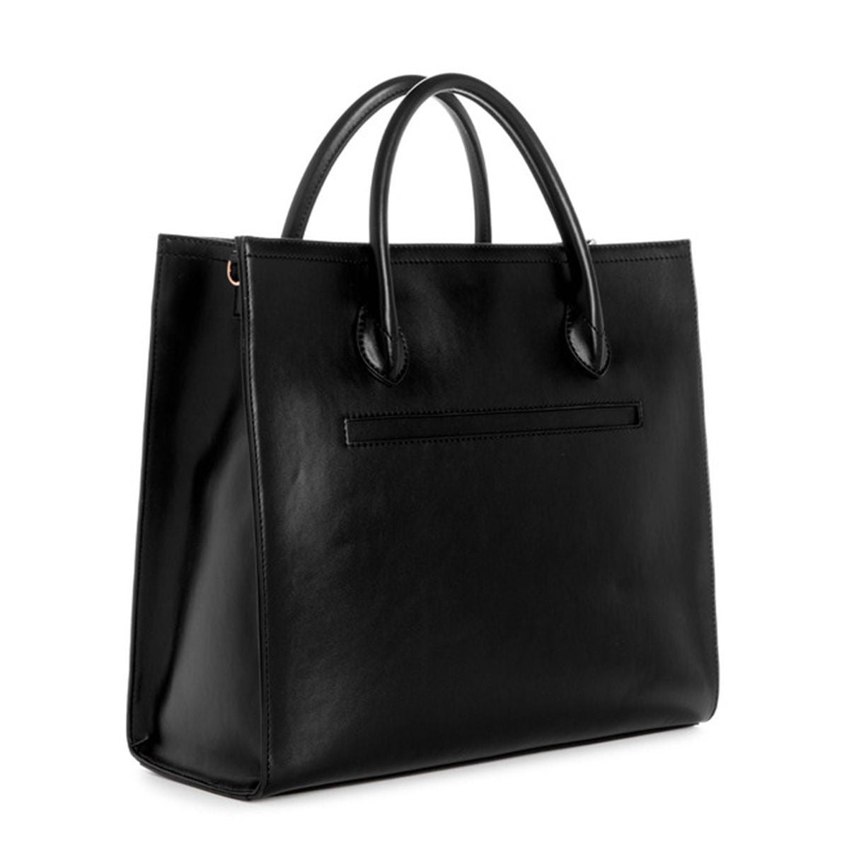 Guess Black Brand Logo Caracara Tote Bag with Detachable Strap