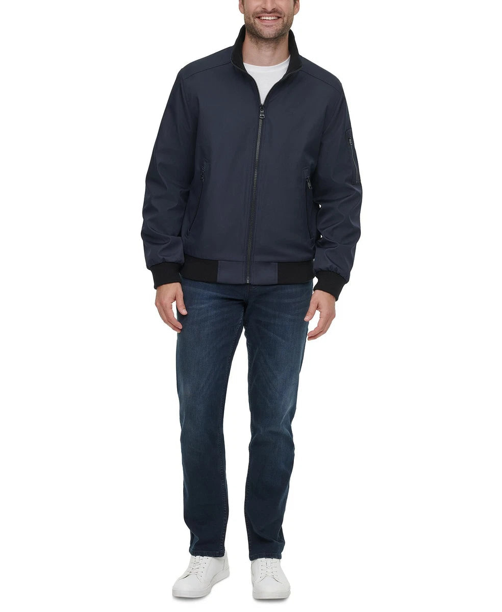 Calvin Klein Men's True Navy Ripstop Bomber Jacket