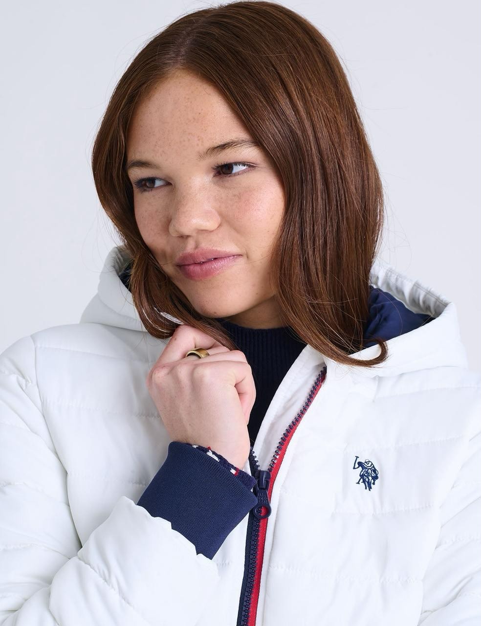 US Polo Assn. Winter Hooded Jacket with Insulation and Elastic Cuffs - HIPPO US Brands US. POLO ASSN