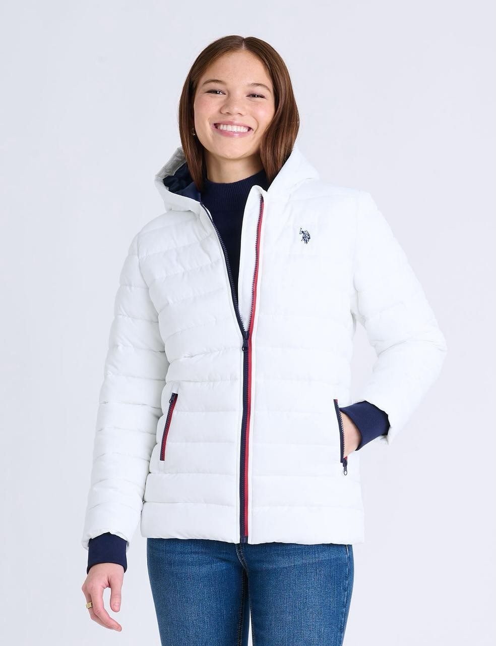 US Polo Assn. Winter Hooded Jacket with Insulation and Elastic Cuffs - HIPPO US Brands US. POLO ASSN