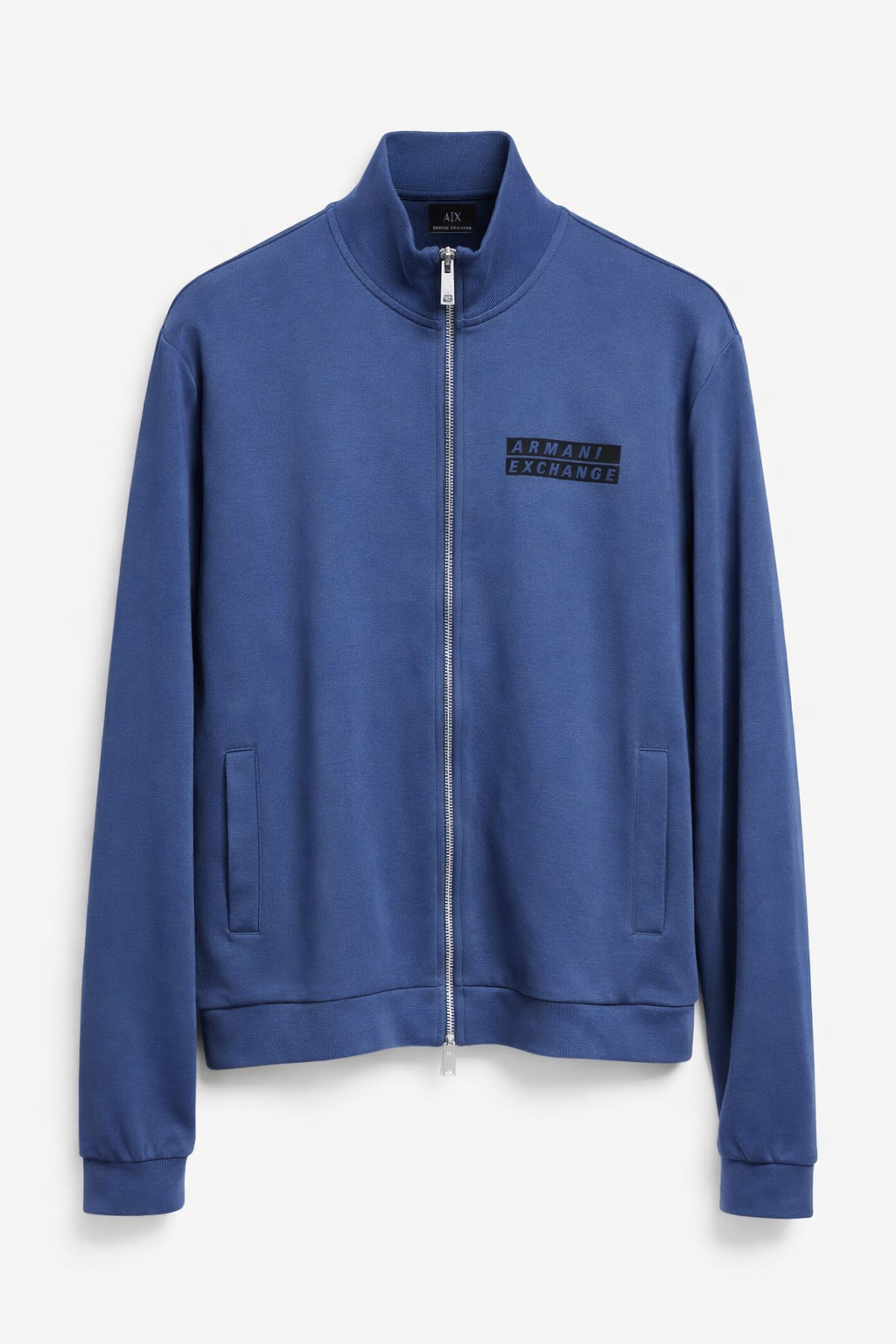 Armani Exchange Men's Mock Neck Double Zip Up Sweat Shirt