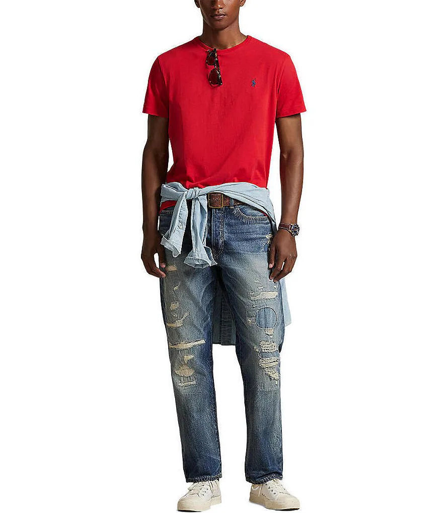Polo Ralph Lauren Jersey Crewneck Red T-Shirt - HIPPO US Brands POLO RALPH LAUREN