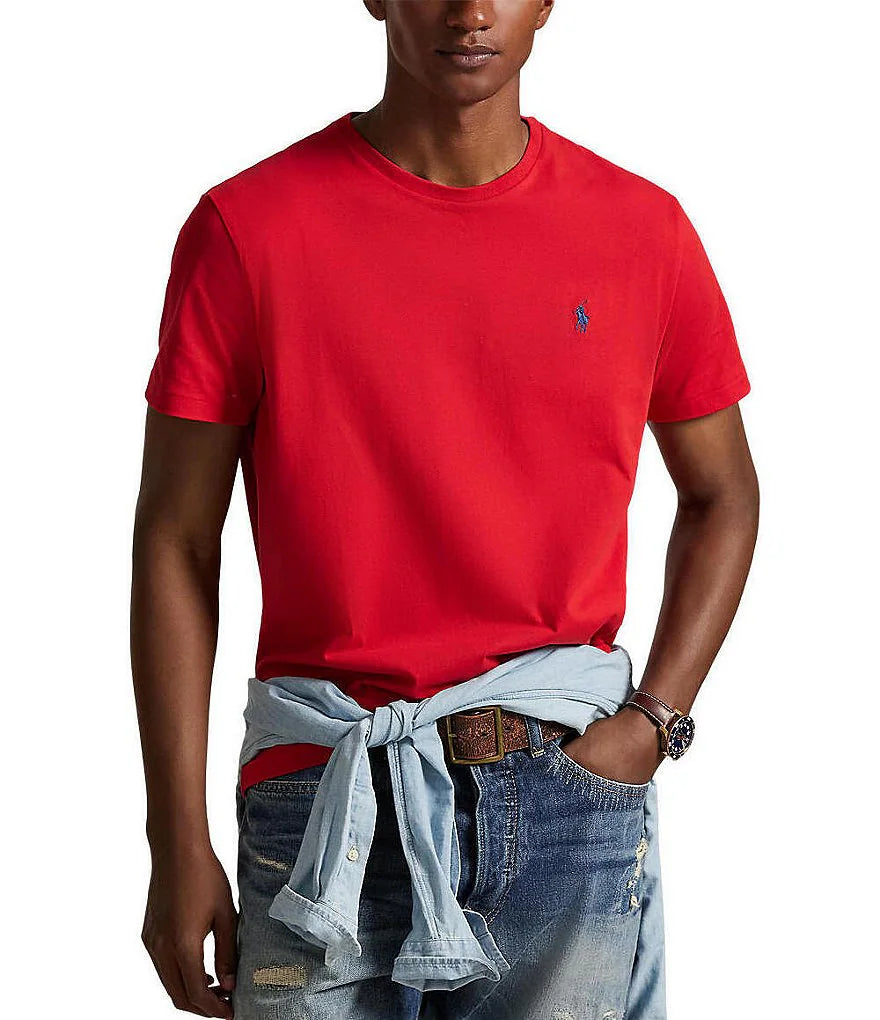 Polo Ralph Lauren Jersey Crewneck Red T-Shirt - HIPPO US Brands POLO RALPH LAUREN