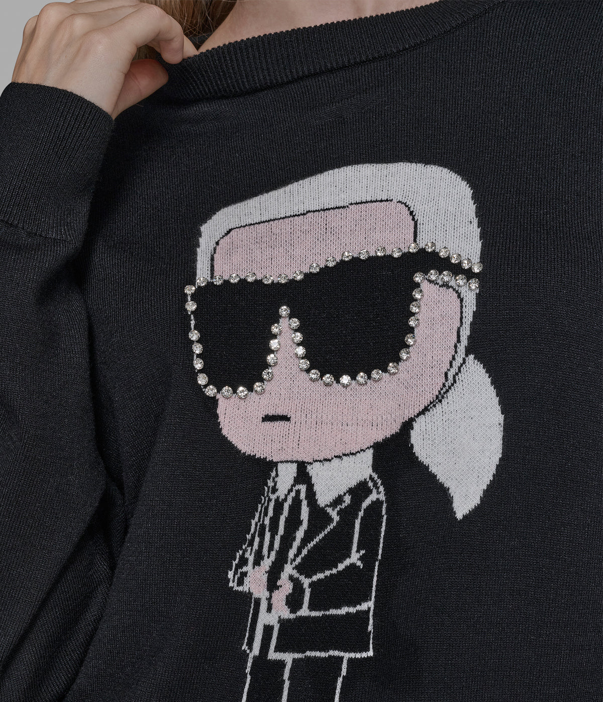 Karl Lagerfeld Paris Character Sweater - HIPPO US Brands Karl Lagerfeld Paris