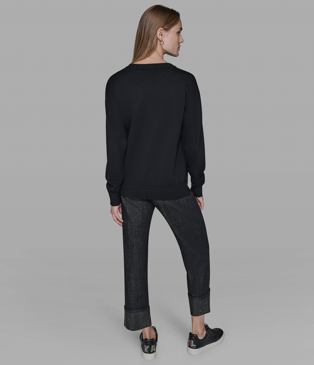 Karl Lagerfeld Paris Character Sweater - HIPPO US Brands Karl Lagerfeld Paris