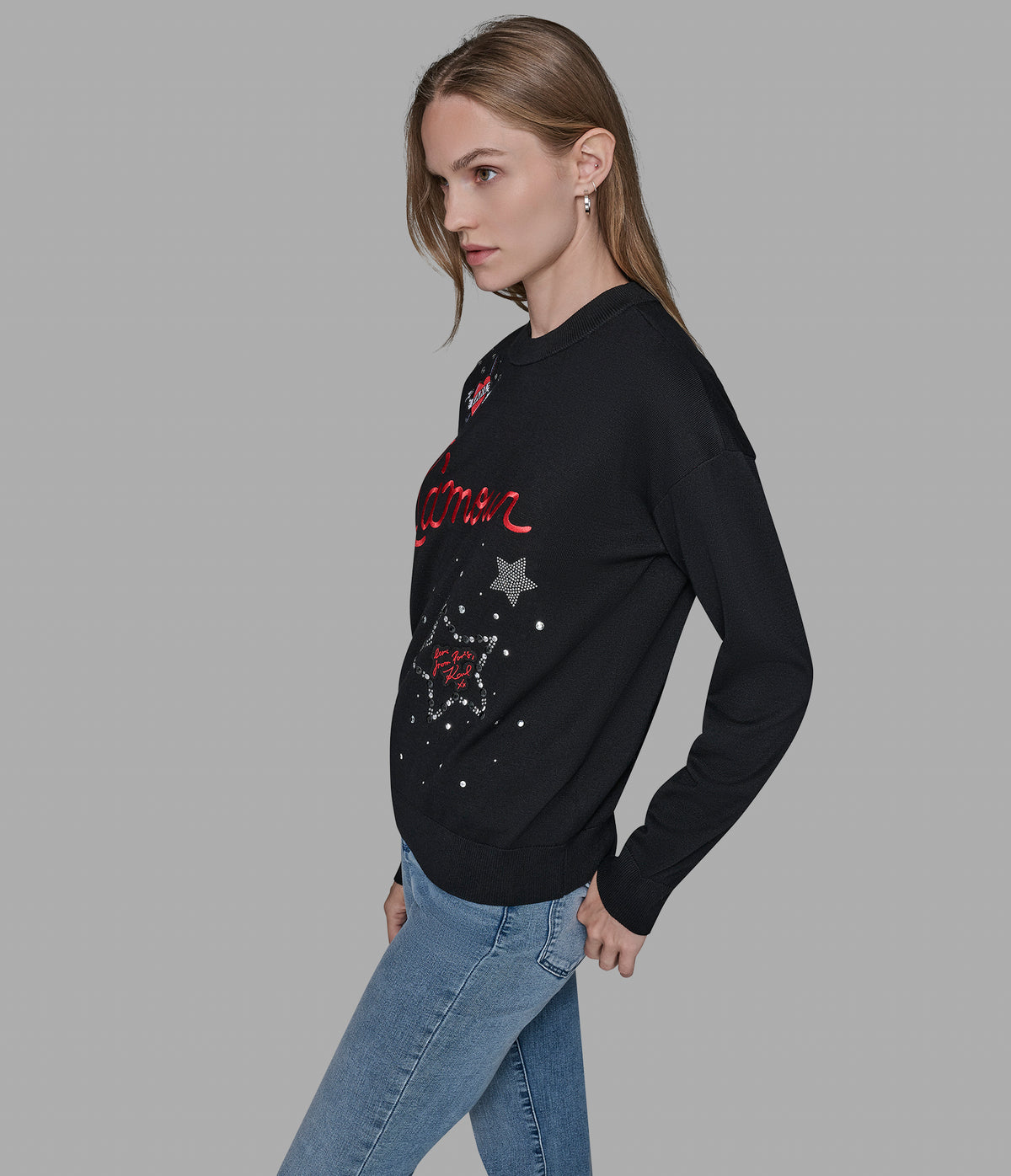Karl Lagefeld Paris Lamor Emberllesh Sweater - HIPPO US Brands Karl Lagerfeld Paris