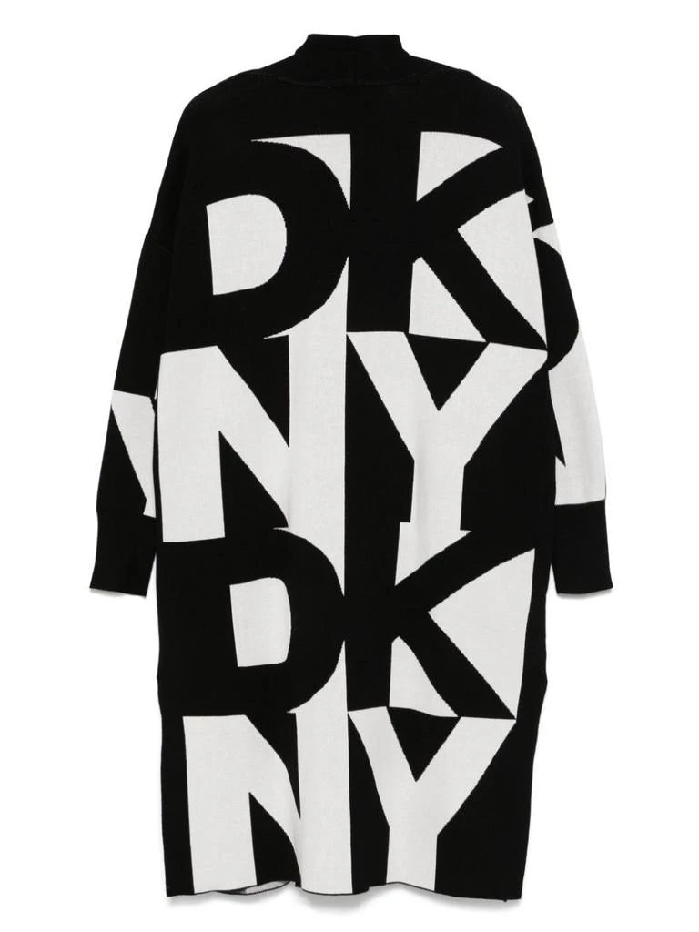Dkny Women’s Monochrome Logo Open-Front Cardigan