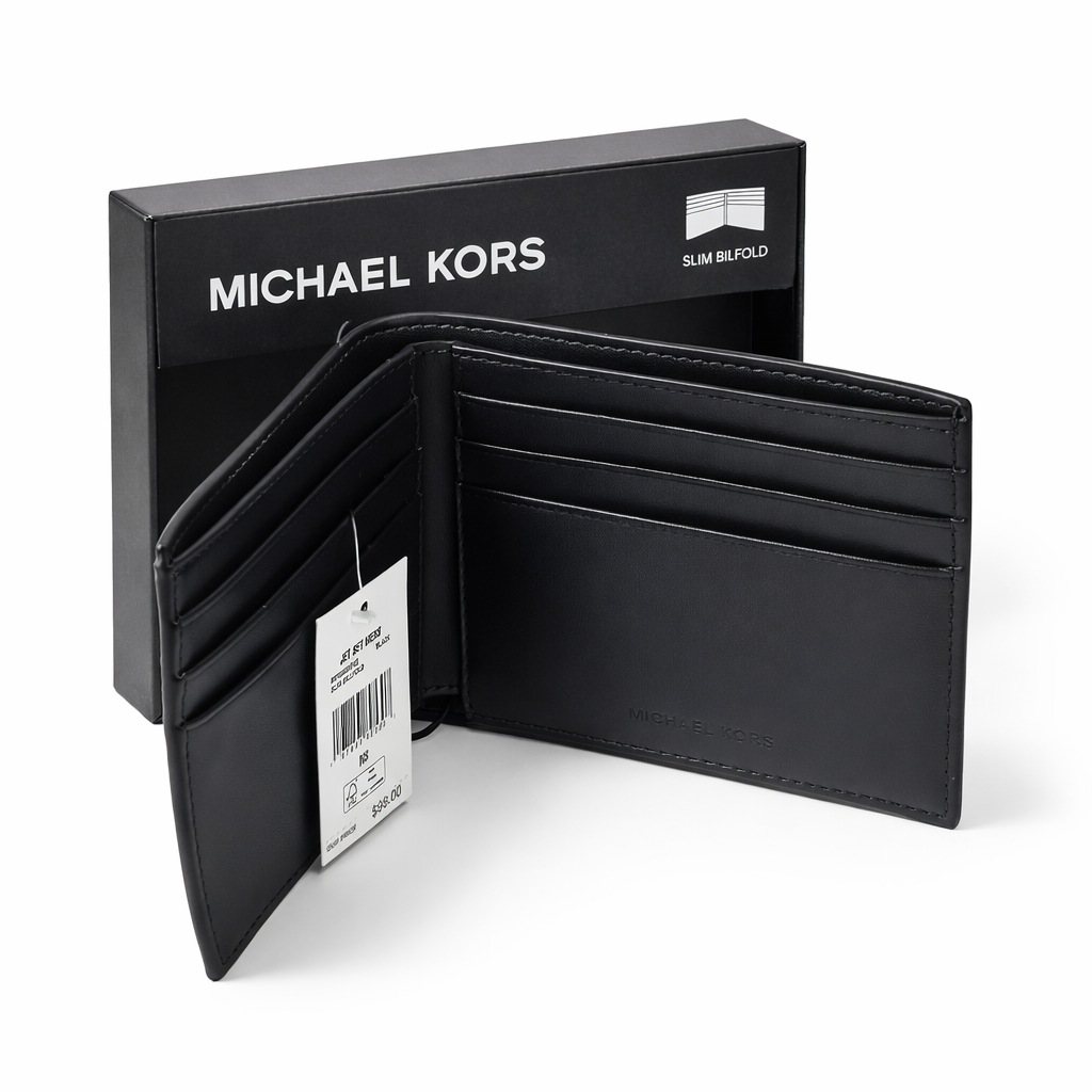 Michael Kors Bifold Genuine Leather Wallet - HIPPO US Brands Michael Kors