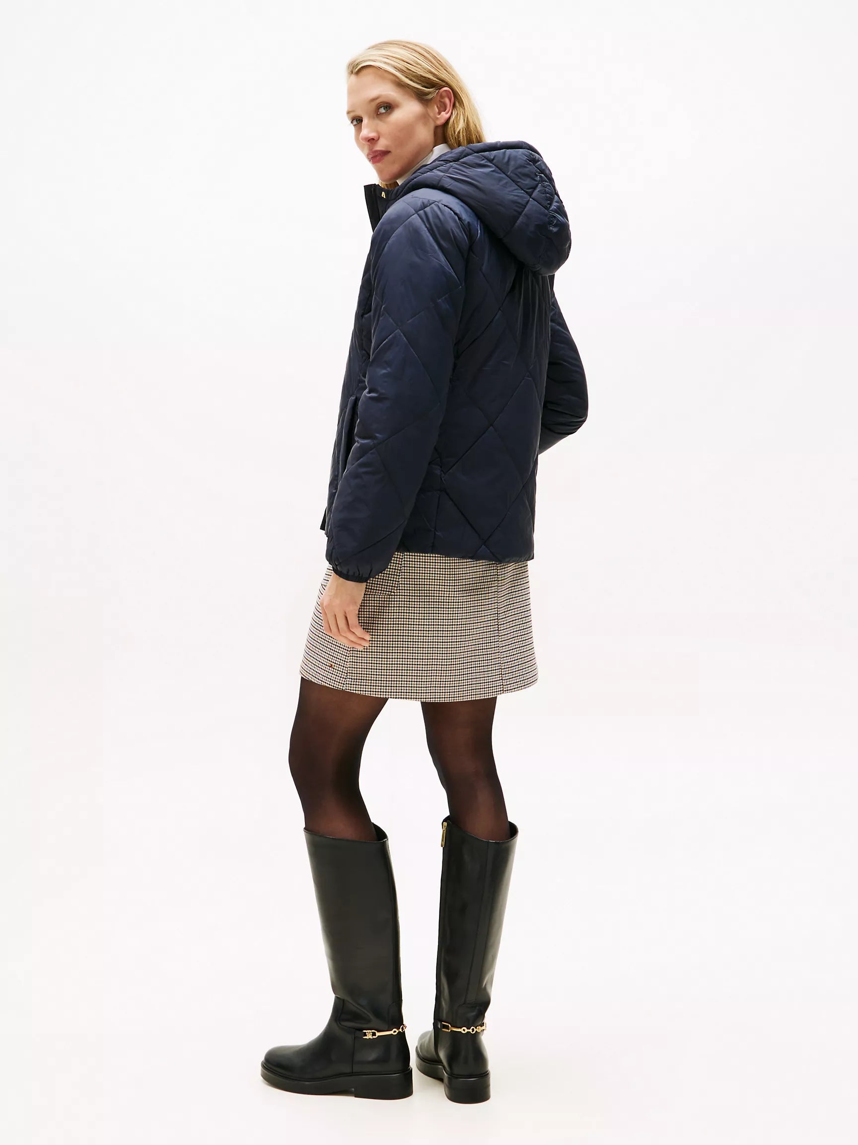 Tommy Hilfiger Lightweight Hooded Padded Quilted Jacket