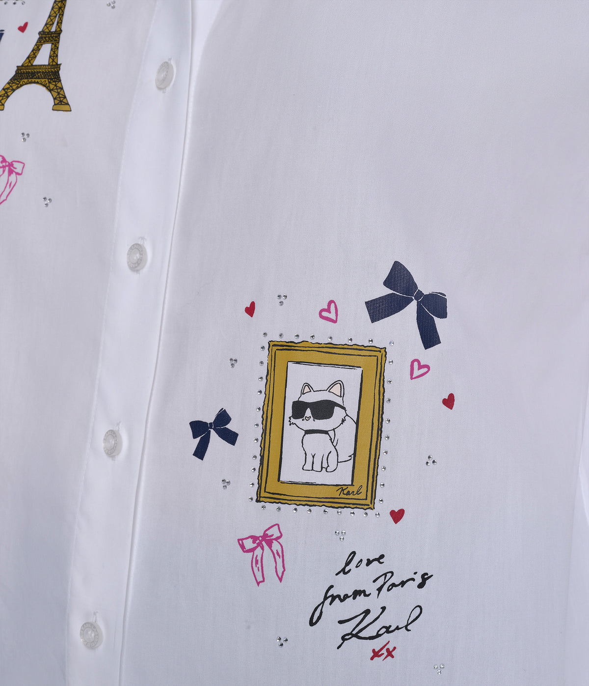 Karl Lagefeld Whimsy Poplin Shirt - HIPPO US Brands Karl Lagerfeld Paris