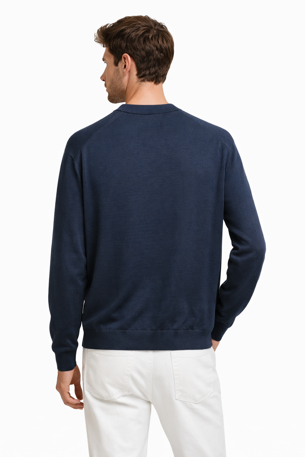 Calvin Klein Smooth Cotton Monogram Logo Jumper - HIPPO US Brands Calvin Klein