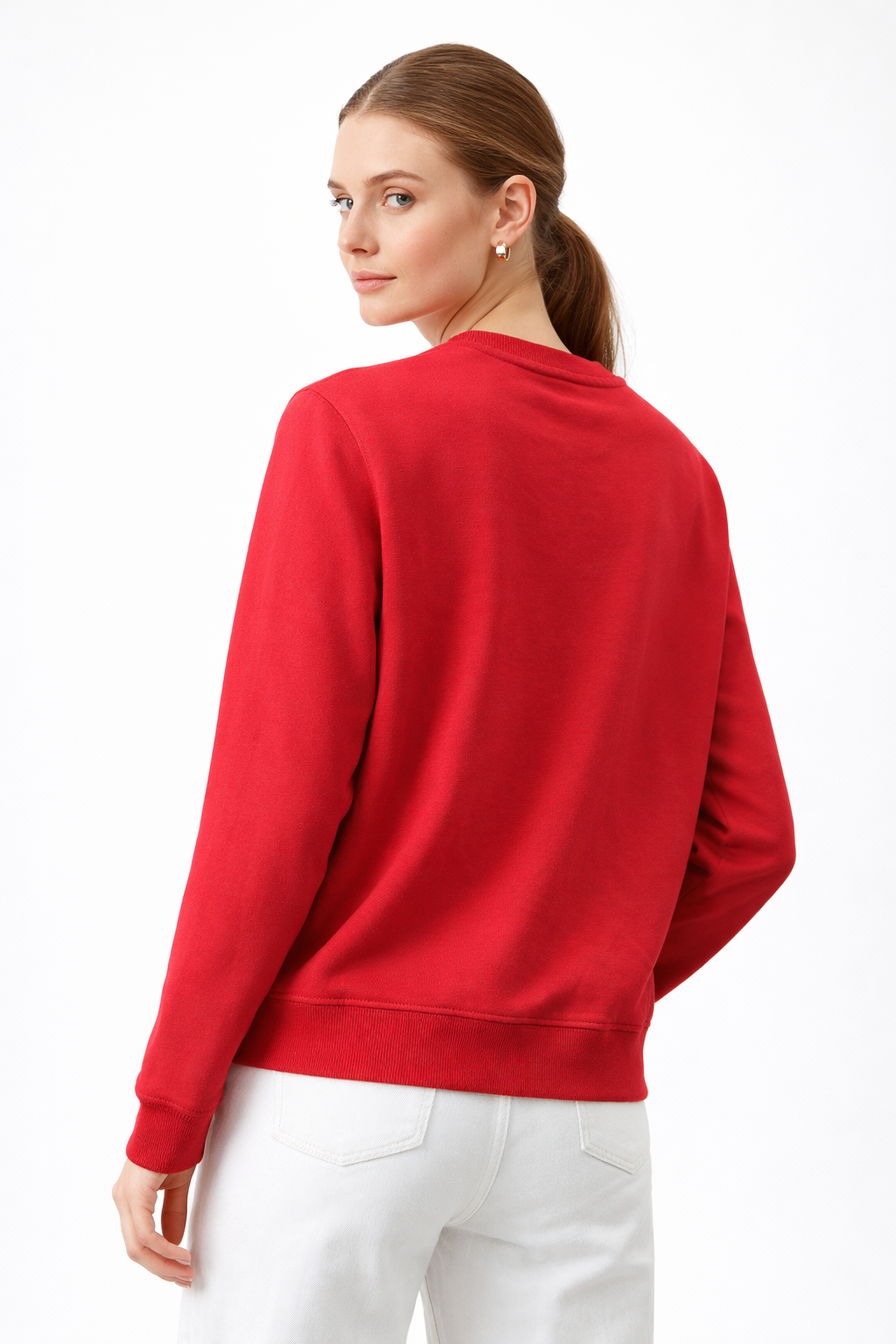 TOMMY HILFIGER WOMEN'S COTTON LONG SLEEVE SWEATSHIRT - HIPPO US Brands Tommy Hilfiger