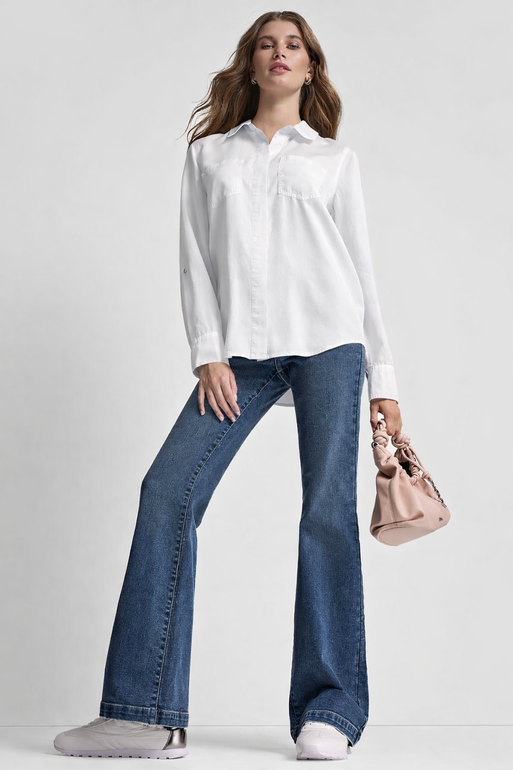 Dkny Split Back Button Front With Roll Tap - HIPPO US Brands DKNY