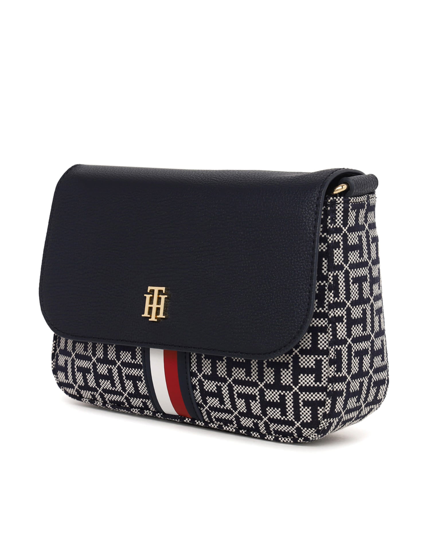 Tommy Hilfiger Flap Closure Monogram Sling Bag - HIPPO US Brands Tommy Hilfiger