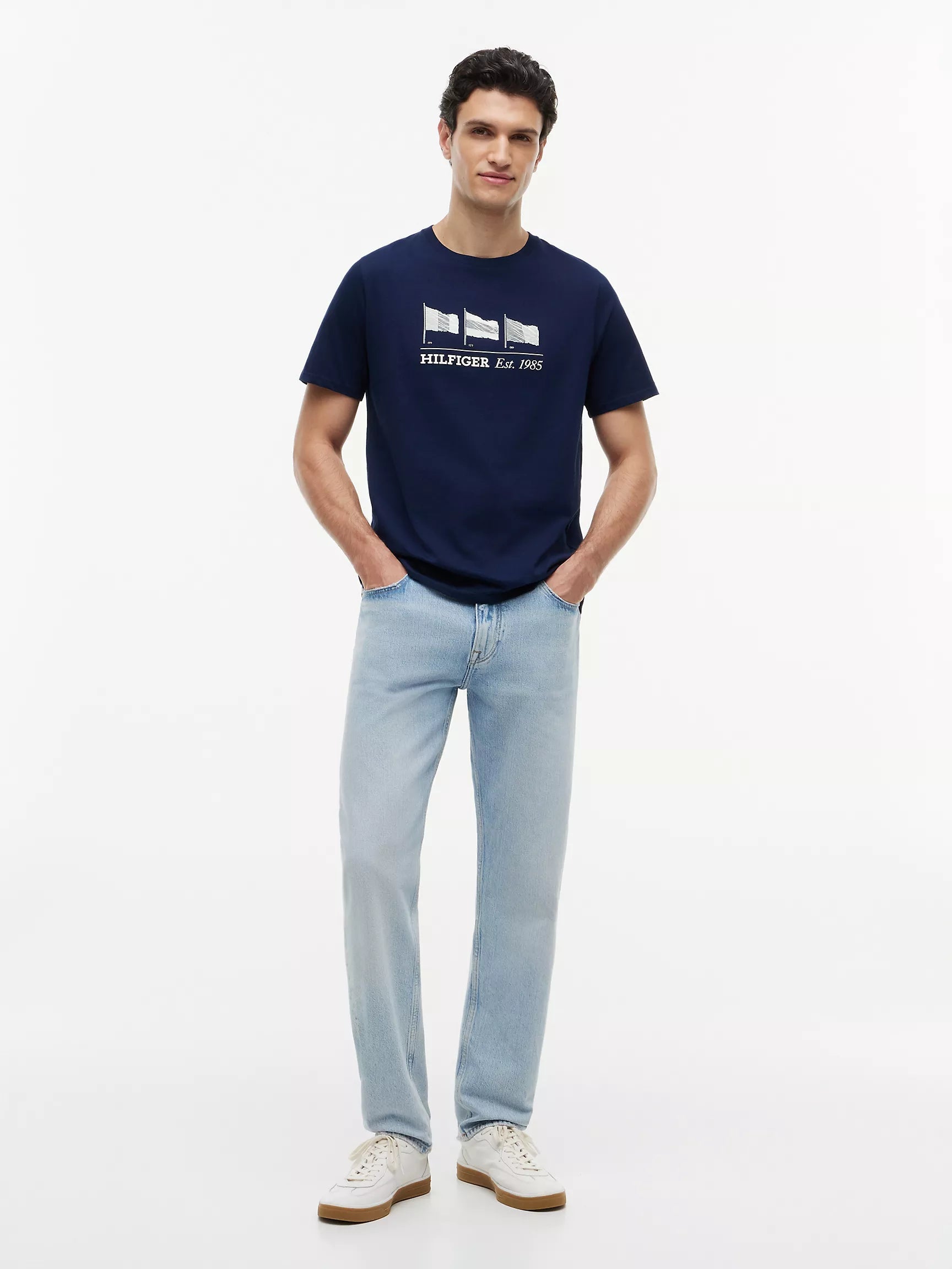 Tommy Hilfiger Multi-Flag Logo T-Shirt - HIPPO US Brands Tommy Hilfiger