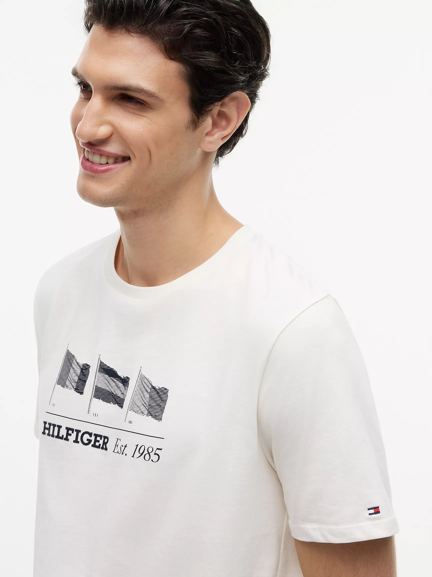 Tommy Hilfiger Multi-Flag Logo T-Shirt - HIPPO US Brands Tommy Hilfiger