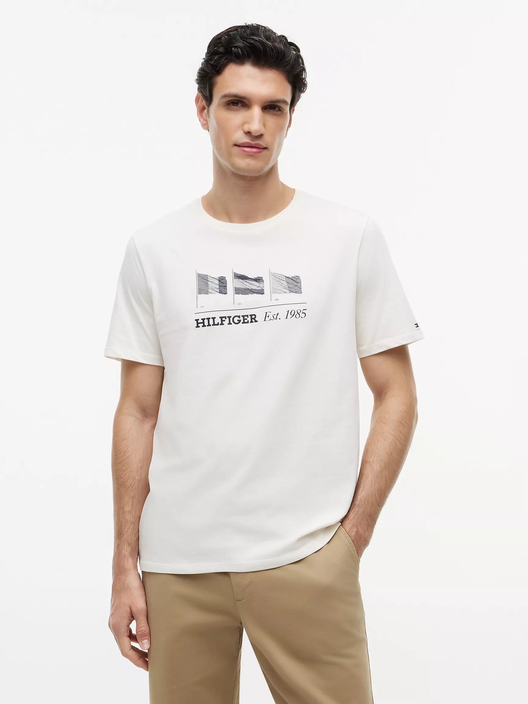 Tommy Hilfiger Multi-Flag Logo T-Shirt - HIPPO US Brands Tommy Hilfiger