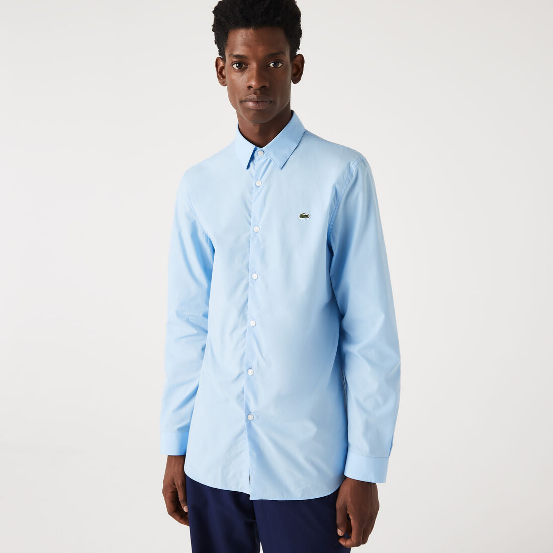 Lacoste Men's Slim Fit Stretch Cotton Poplin Shirt - HIPPO US Brands LACOSTE