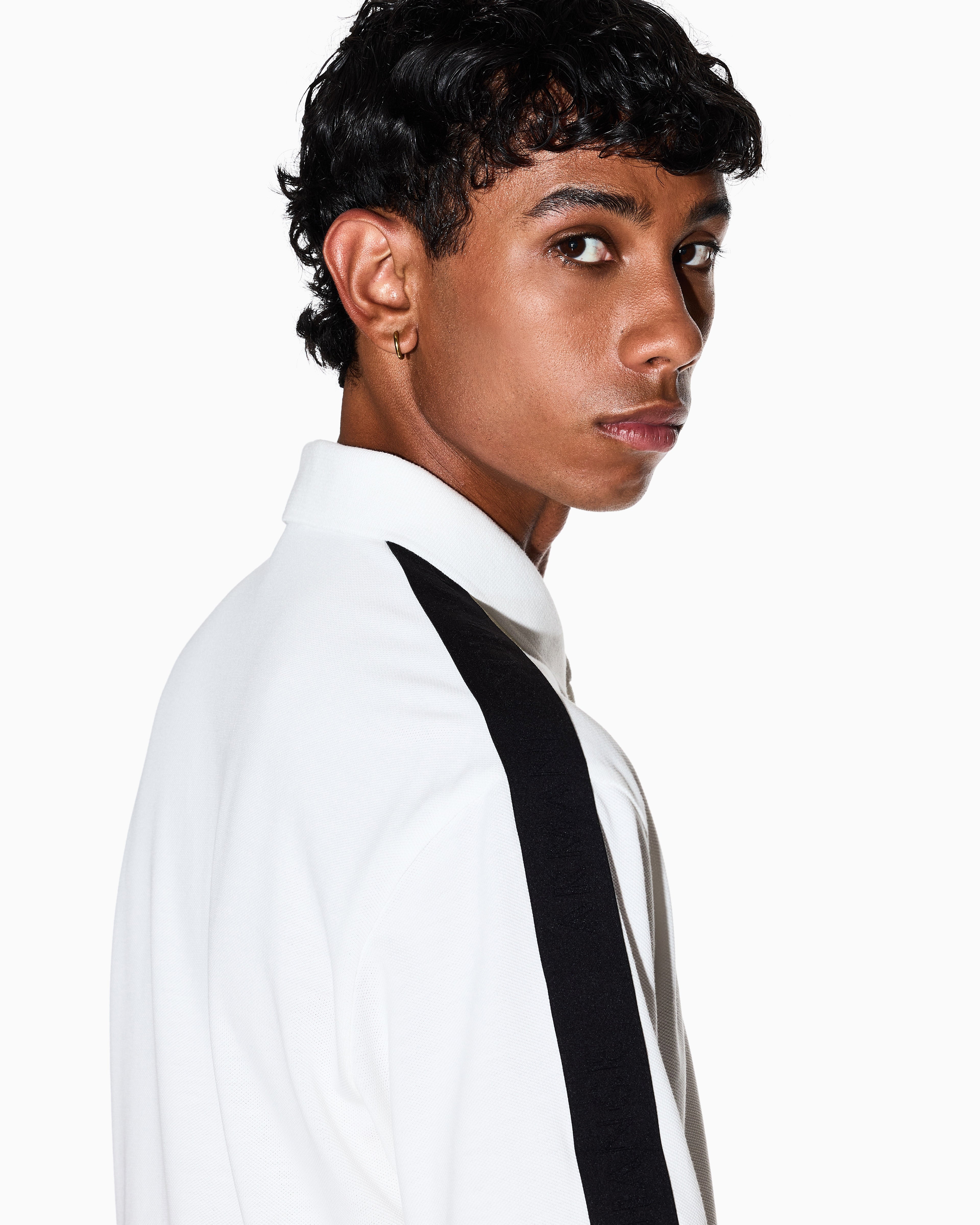 Armani Exchange Regular Fit Polo Shirt With Essential Tape Contrasting Trim - HIPPO US Brands ARMANI EXCHANGE
