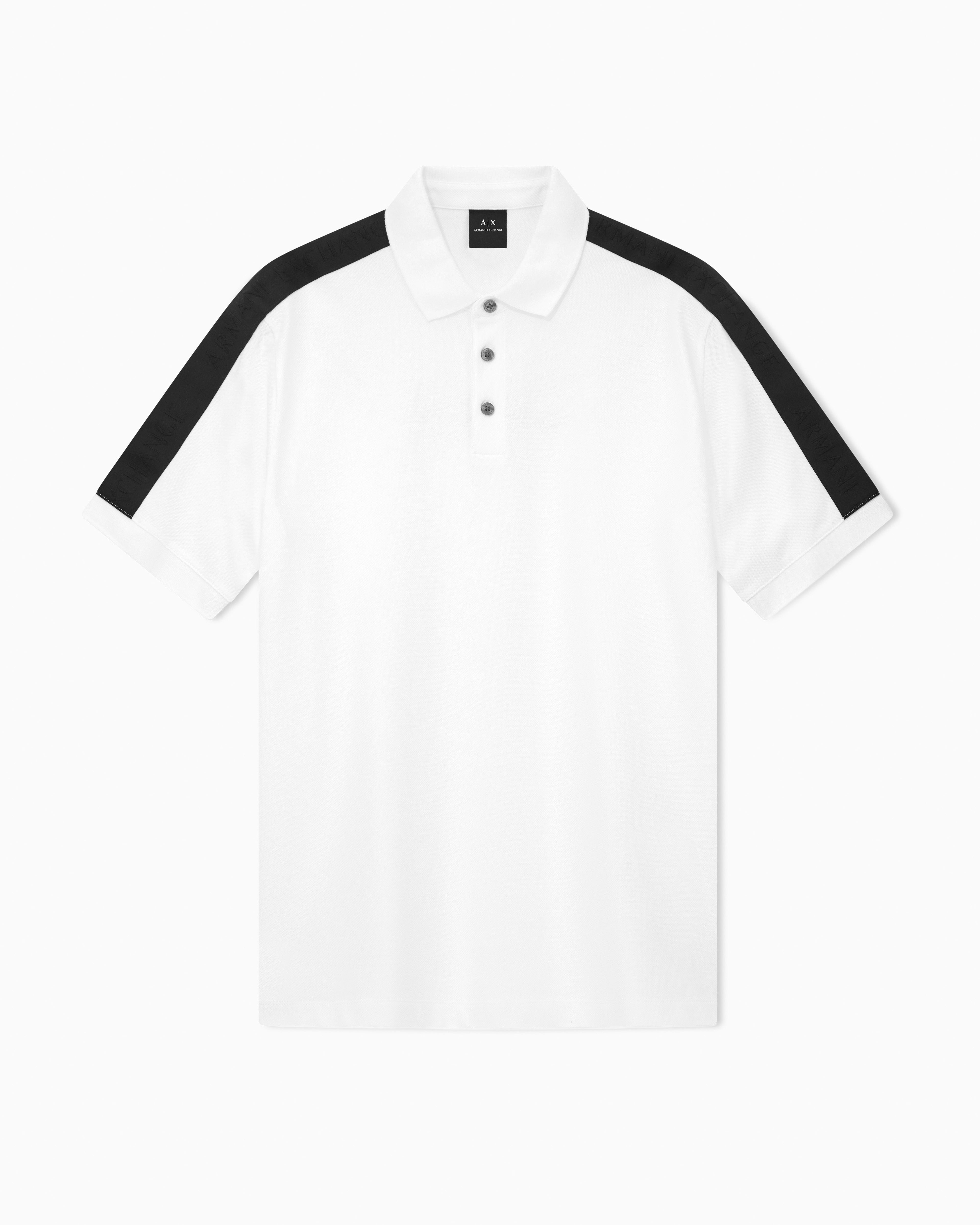 Armani Exchange Regular Fit Polo Shirt With Essential Tape Contrasting Trim - HIPPO US Brands ARMANI EXCHANGE