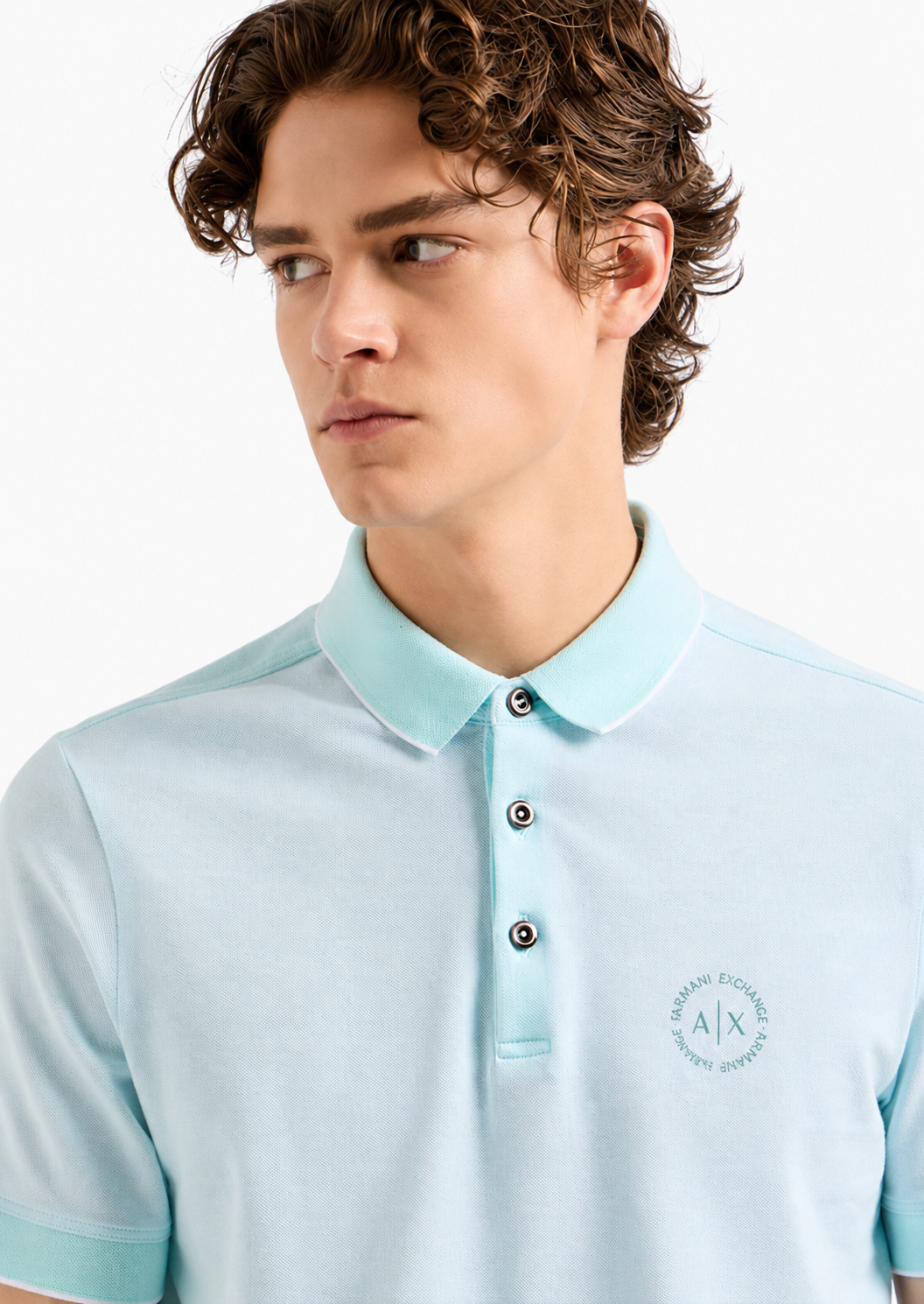 Armani Exchange Men's Slim Fit Cotton Piquet Heathered Polo - HIPPO US Brands ARMANI EXCHANGE