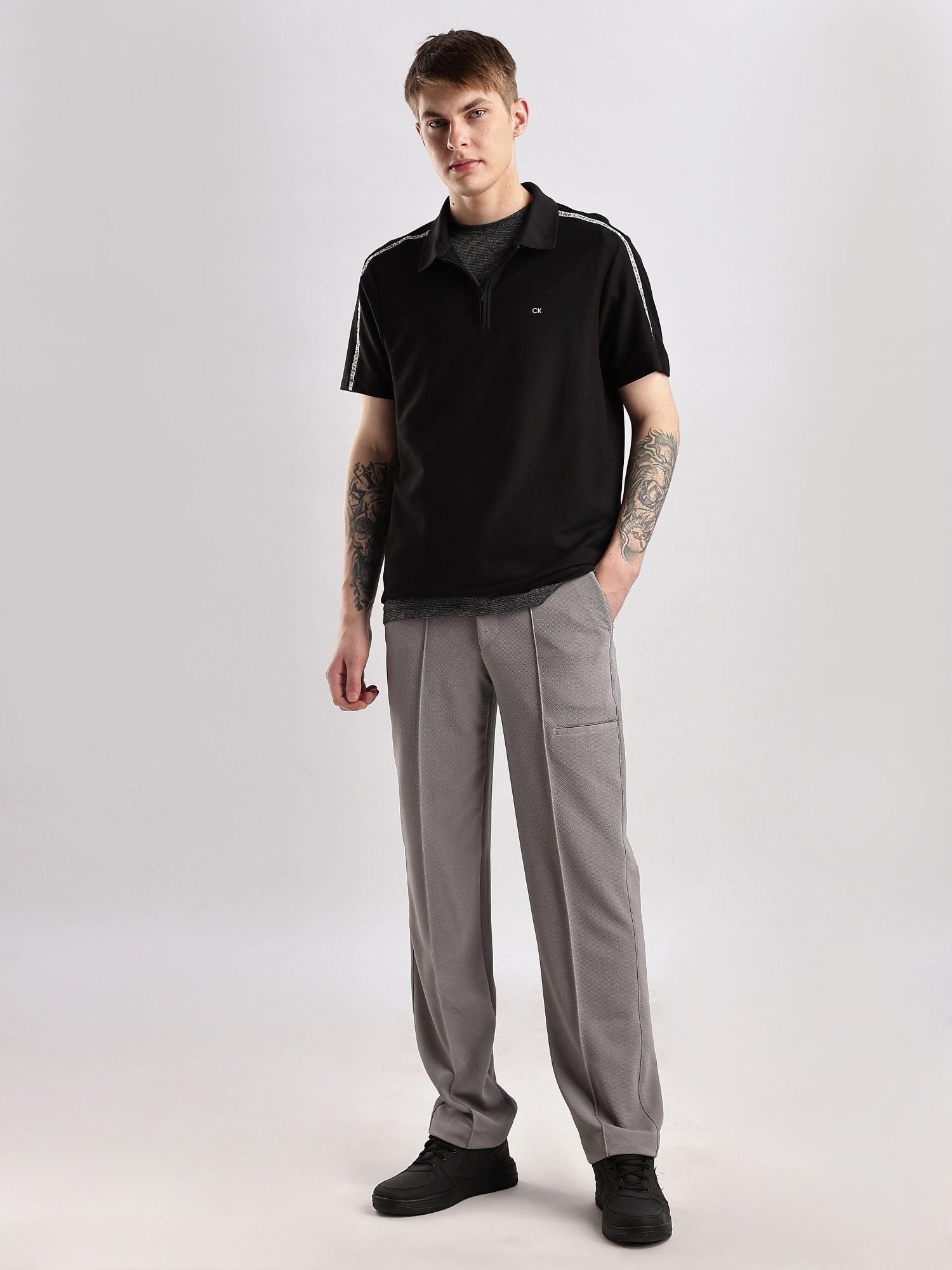 Calvin Klein Men Polo Collar Pockets T-shirt - HIPPO US Brands Calvin Klein