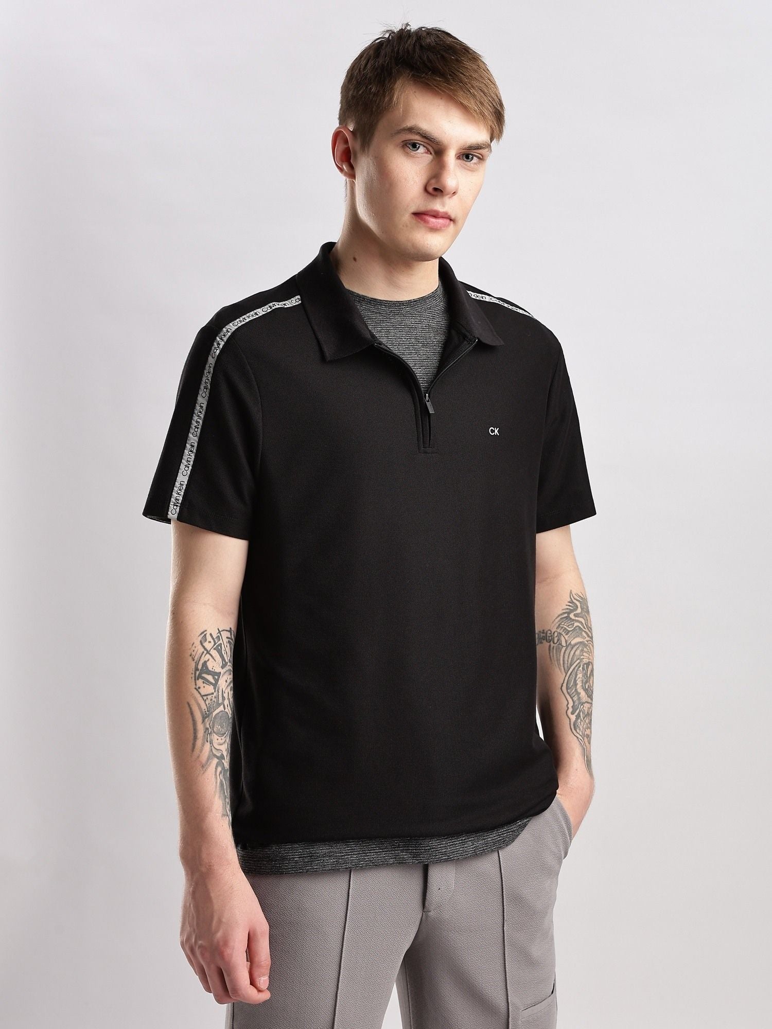 Calvin Klein Men Polo Collar Pockets T-shirt - HIPPO US Brands Calvin Klein