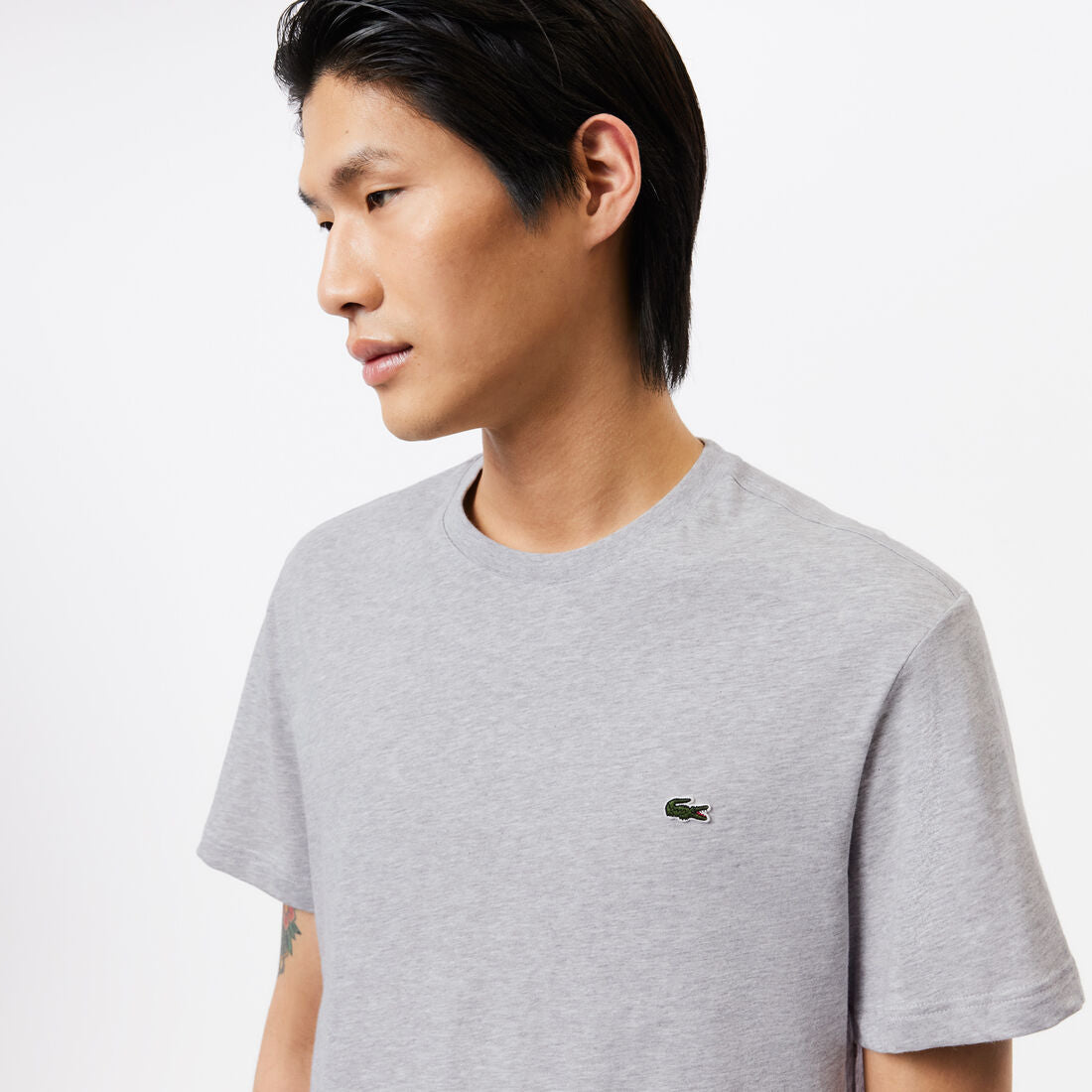 Lacoste Monochrome Cotton Crew Neck T-shirt