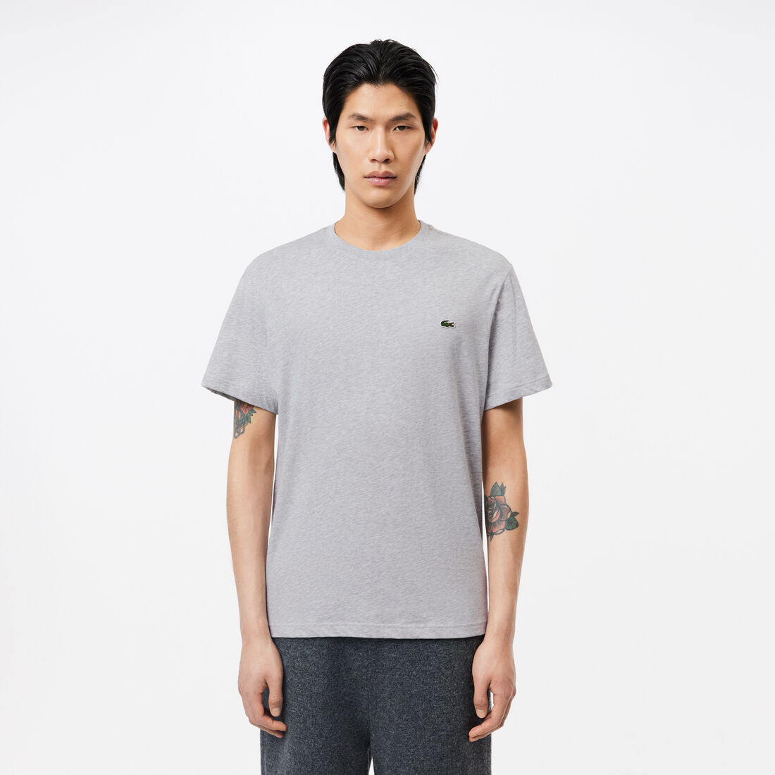 Lacoste Monochrome Cotton Crew Neck T-shirt