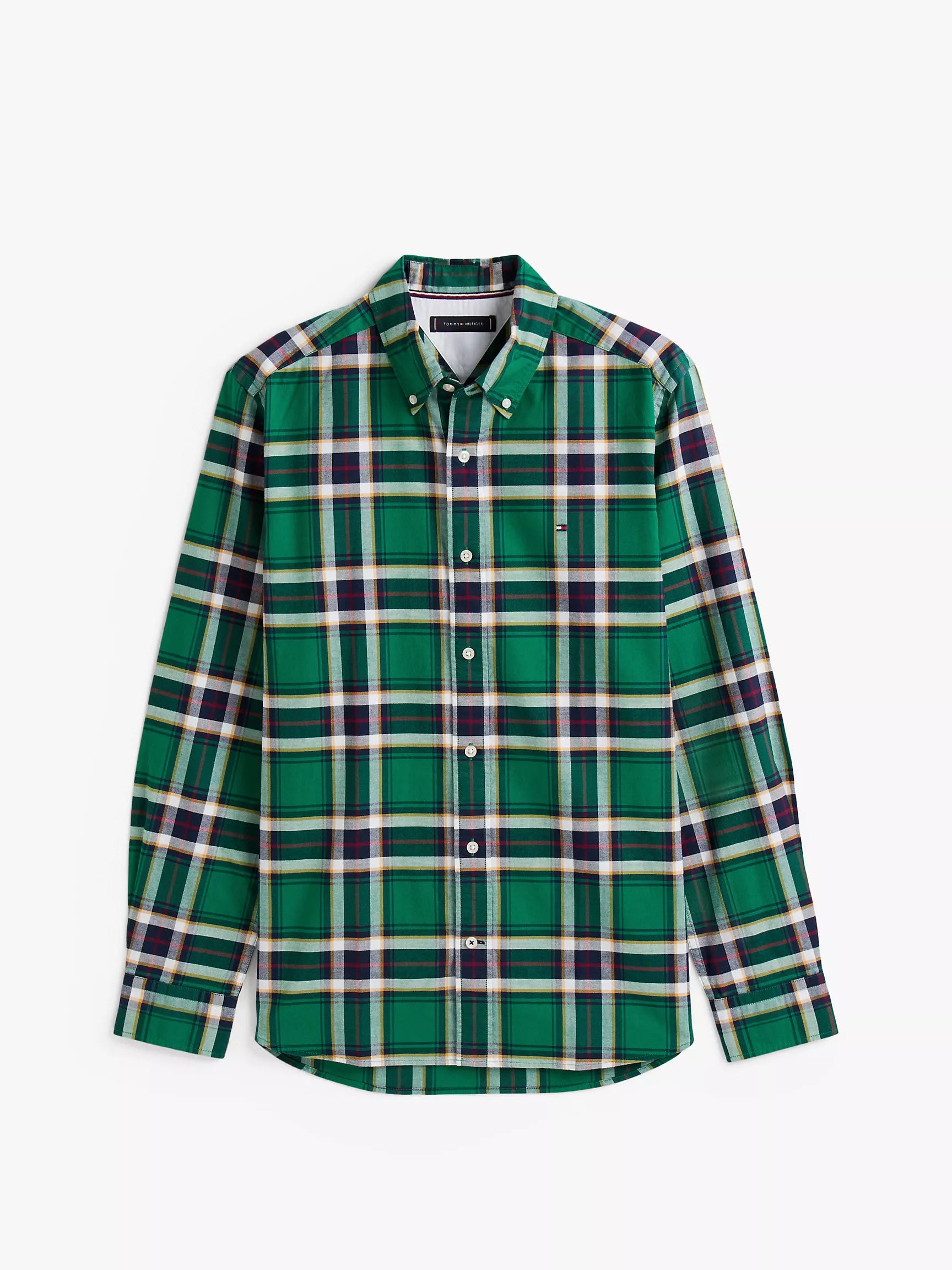 Tommy Hilfiger Regular Fit Plaid Stretch Oxford Shirt