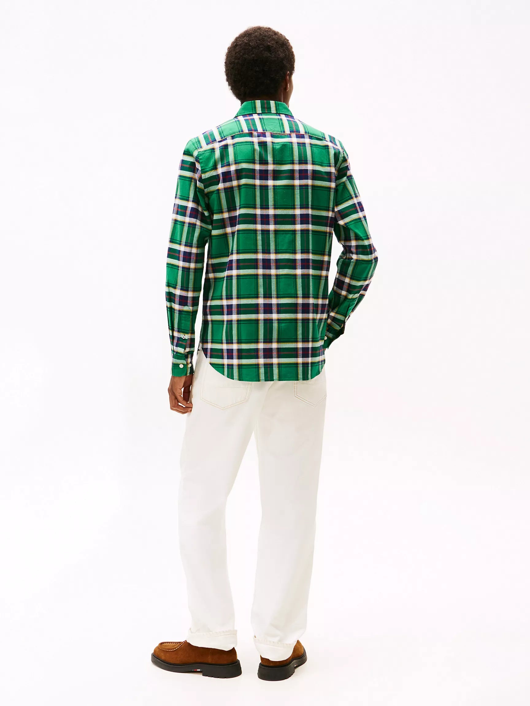 Tommy Hilfiger Regular Fit Plaid Stretch Oxford Shirt