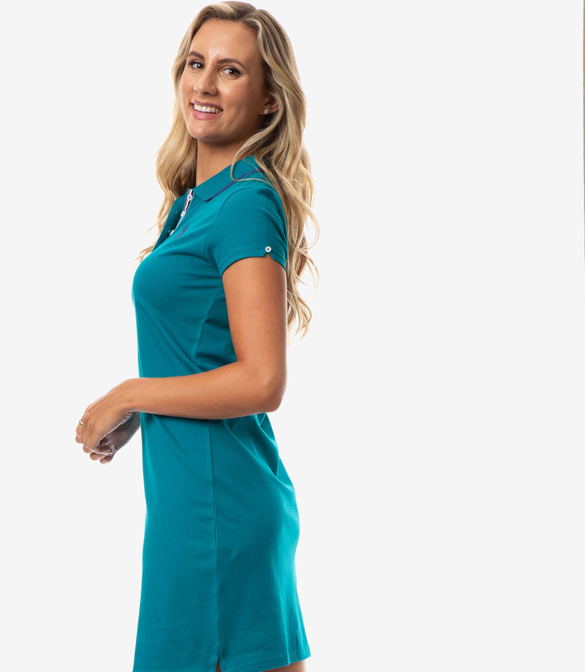 USPA Tipped Polo Dress