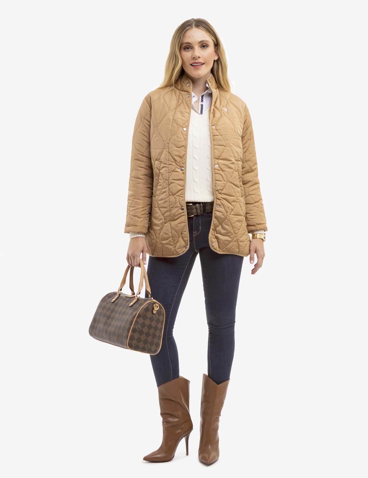 USPA Diamond Signature Swifty Satchel Bag