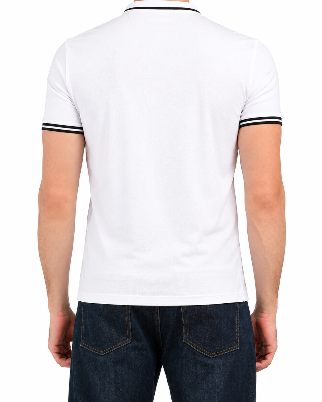 Armani Exchange Cotton Quarter-Zip A|X Logo Short-Sleeve Men Poloshirt